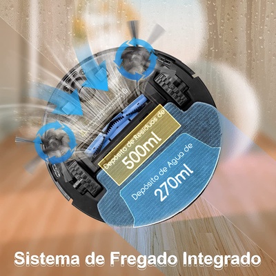 Robot Aspirador y Friegasuelos Laser Aigostar